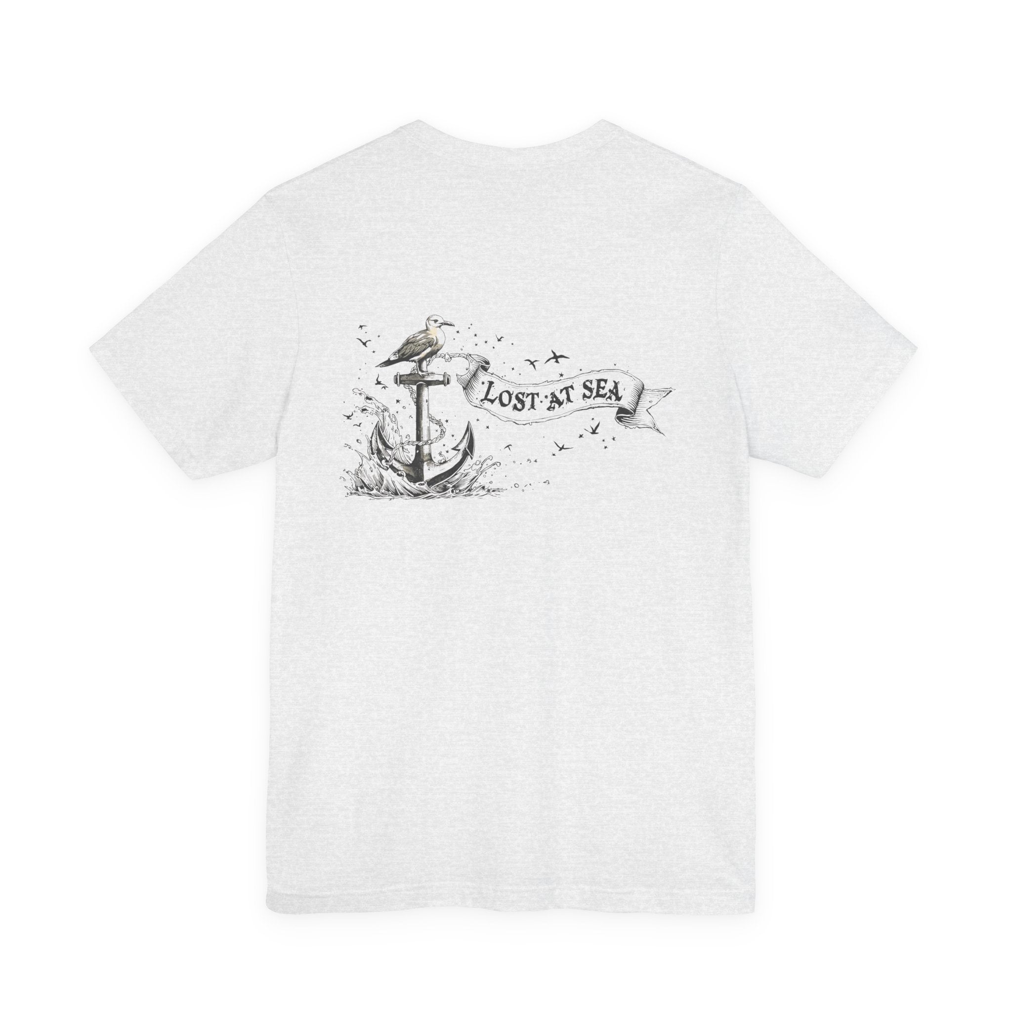 Lost at Sea Anchor Tee  Nautical Graphic T Shirt