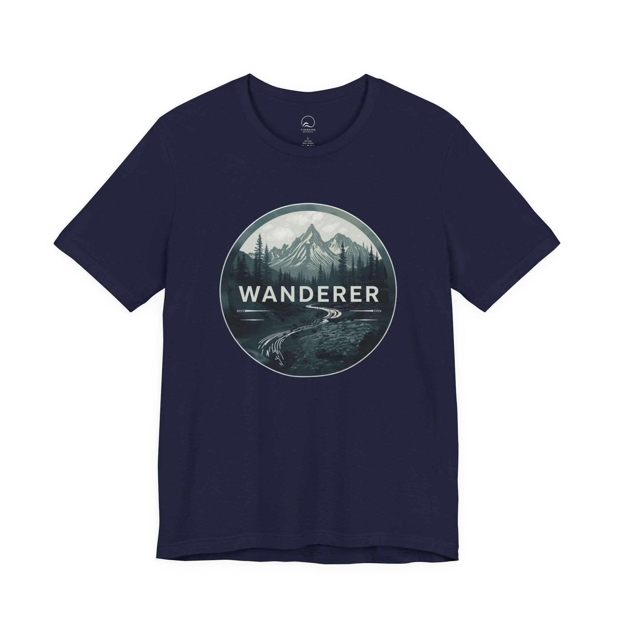Wanderer Mountain Graphic Tee, Adventure Nature T Shirt