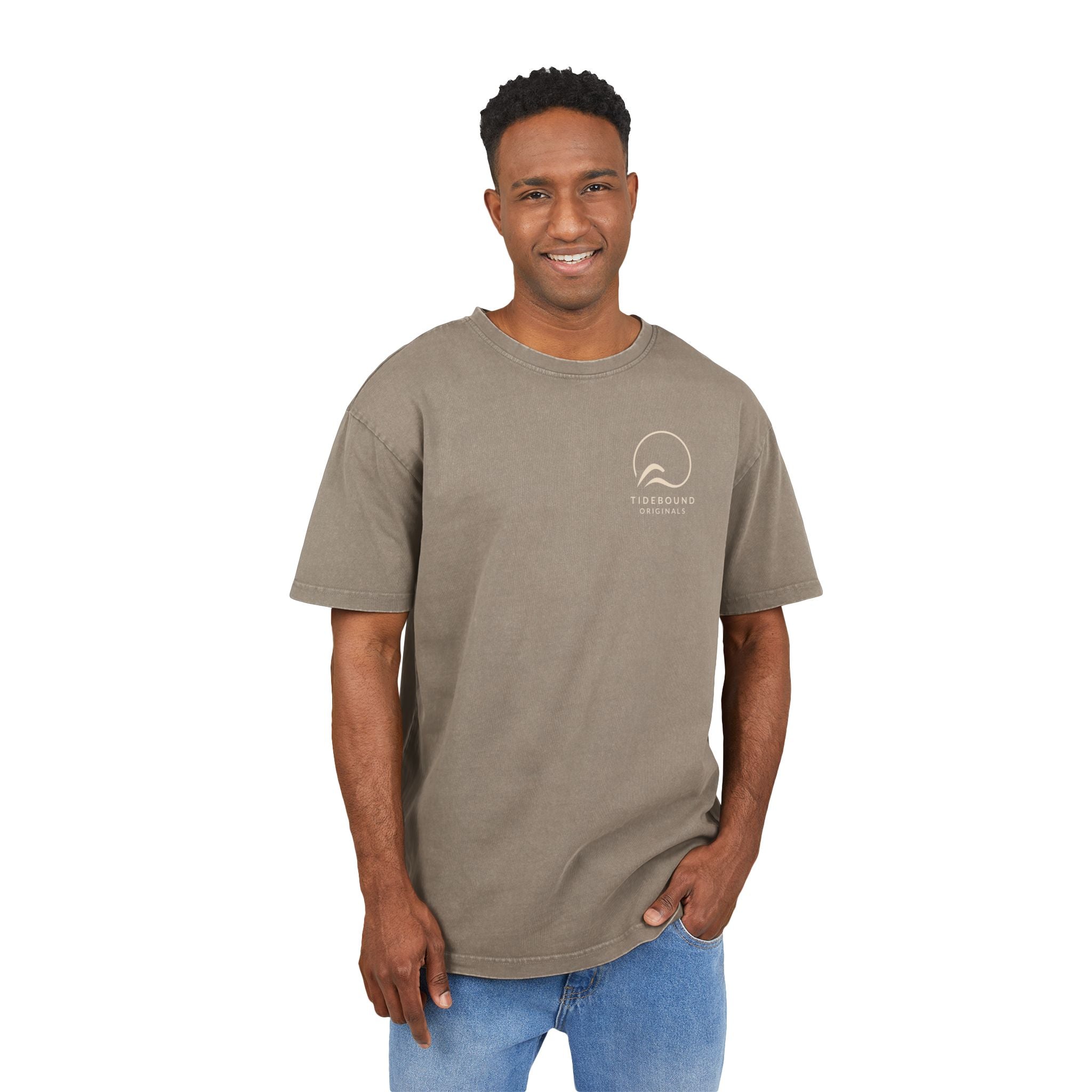 Tee — Tidebound Originals Acid-Wash Oversized Logo T-Shirt