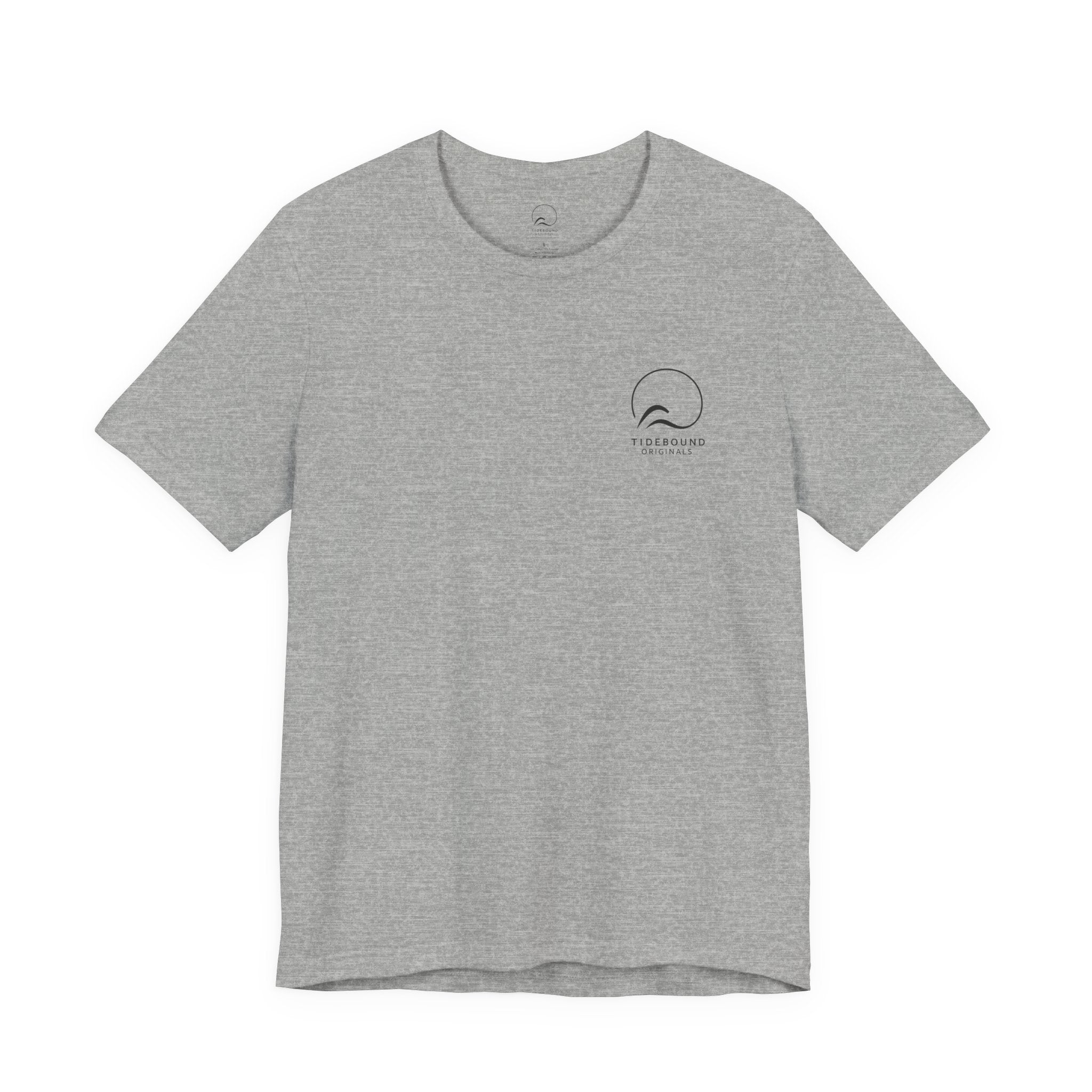 Tidebound Originals Logo Tee, Minimal Coastal Wave T Shirt, sea life, beach life