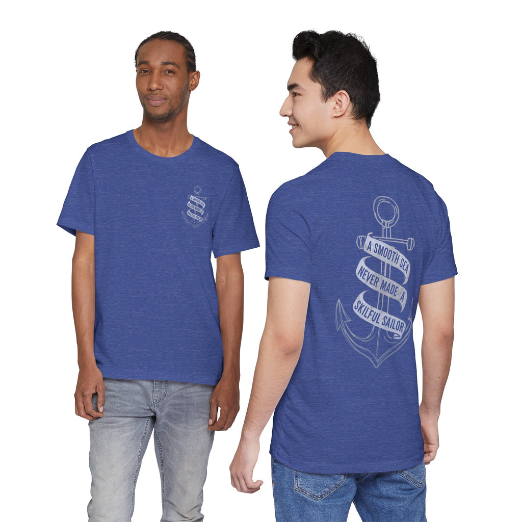 Anchor Graphic Tee, A Smooth Sea Never Made a Skillful Sailor, Nautical T Shirt