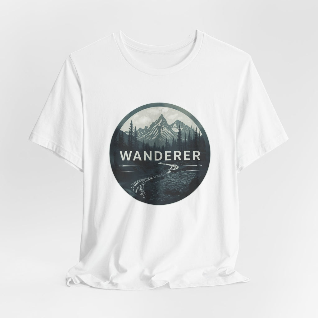 Wanderer Mountain Graphic Tee — Adventure Nature T-Shirt