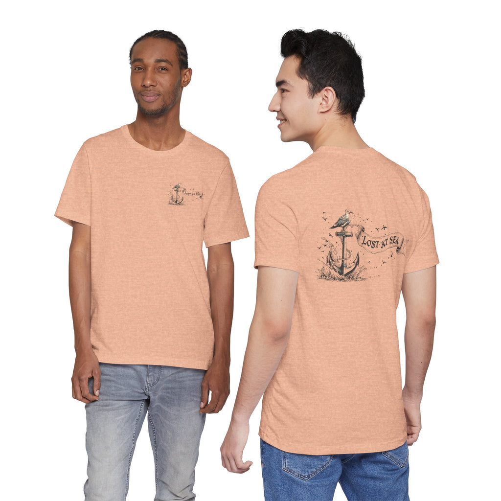 Lost at Sea Anchor Tee  Nautical Graphic T Shirt