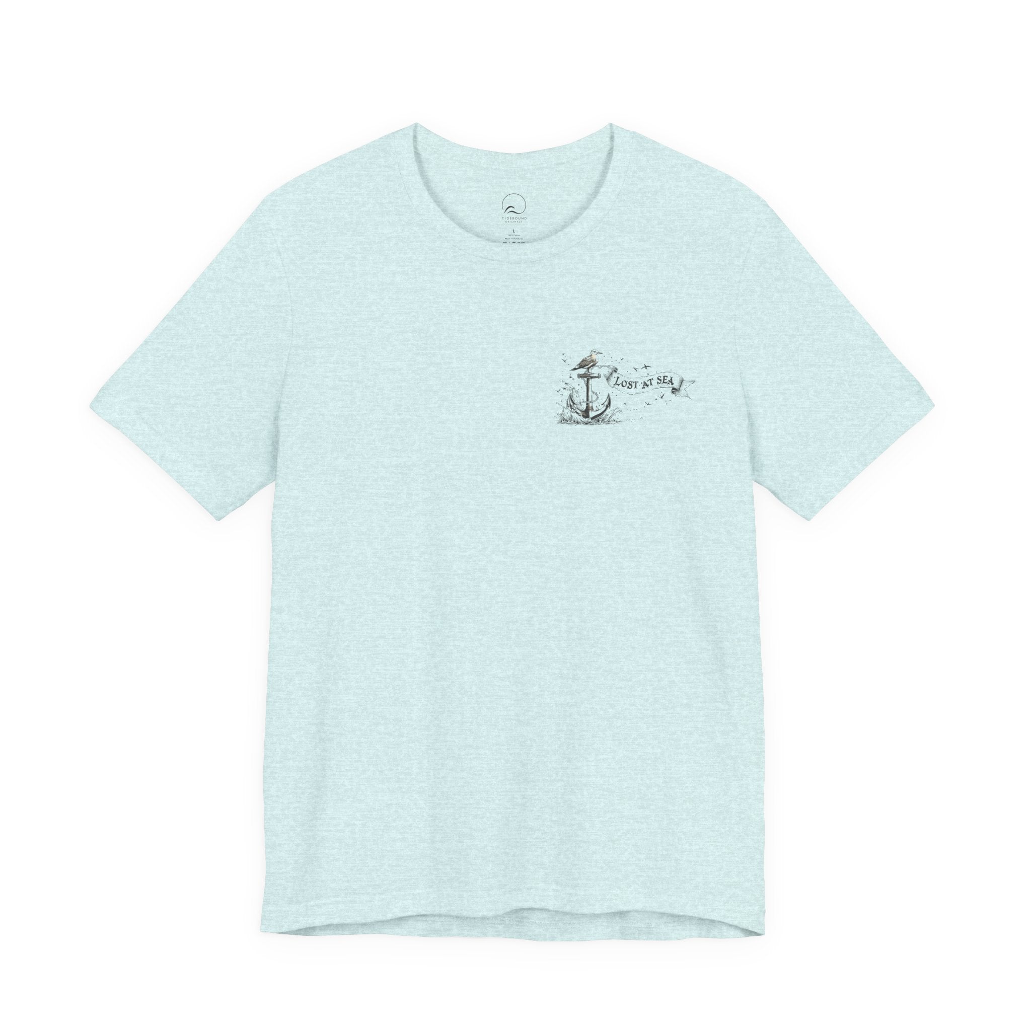 Lost at Sea Anchor Tee  Nautical Graphic T Shirt