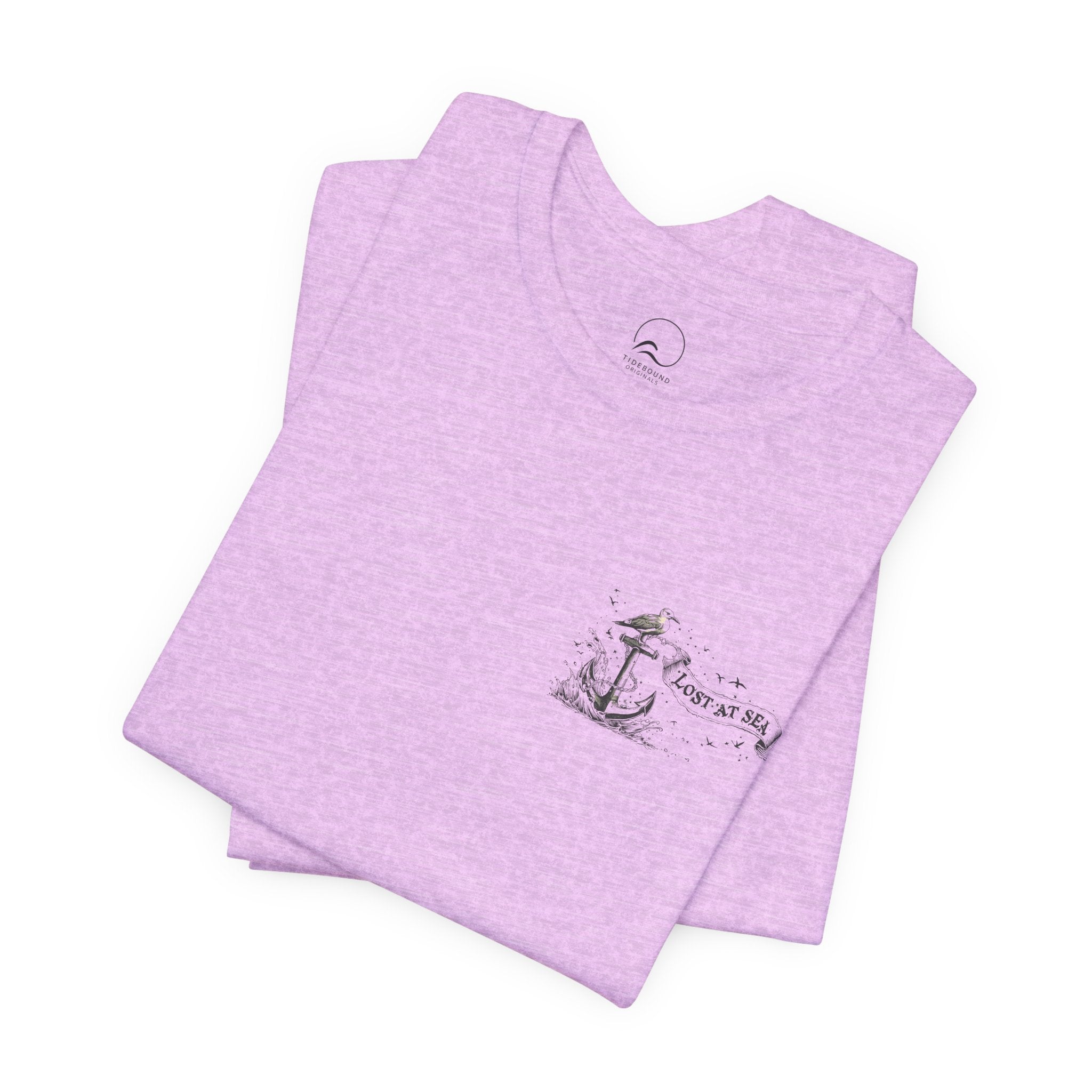 Lost at Sea Anchor Tee  Nautical Graphic T Shirt