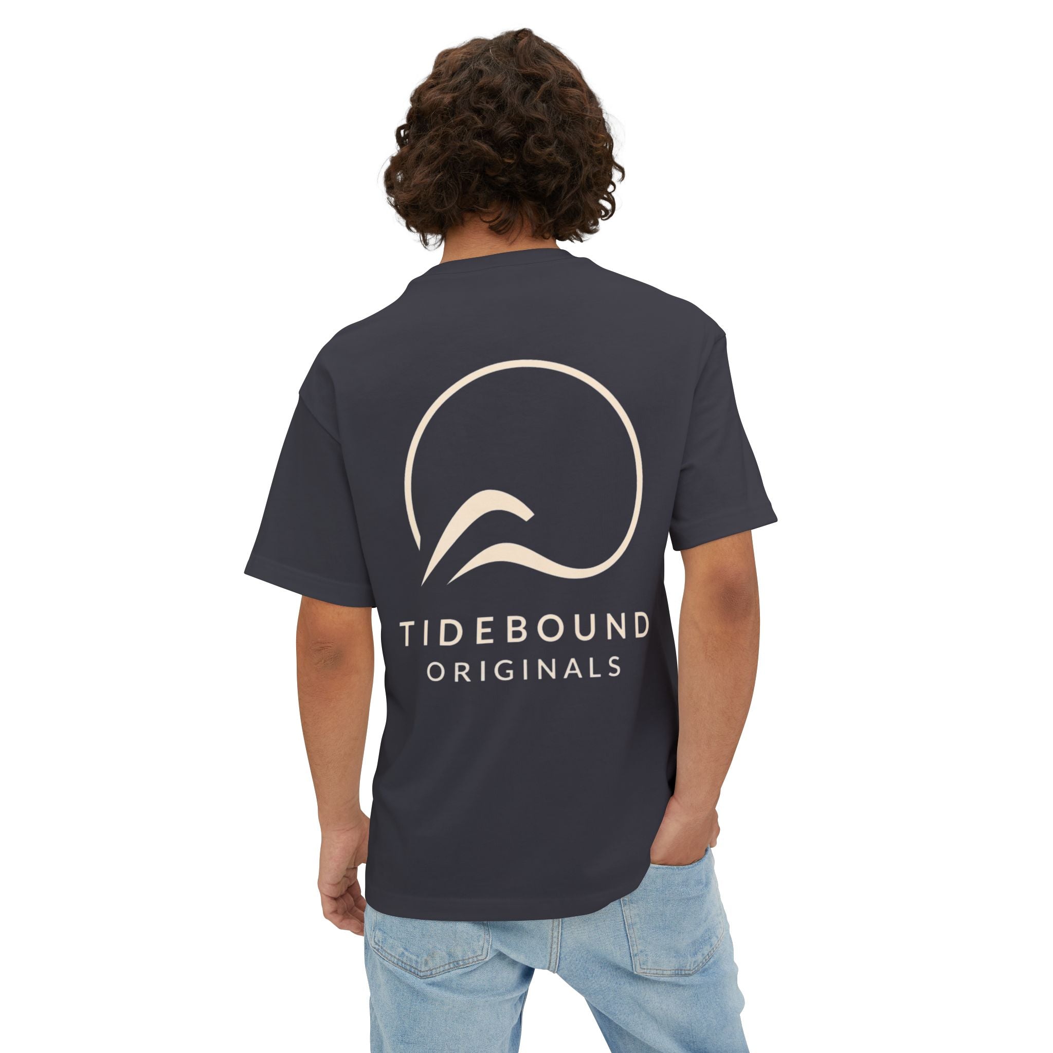 Boxy Tee — Minimal Sunrise Wave Graphic