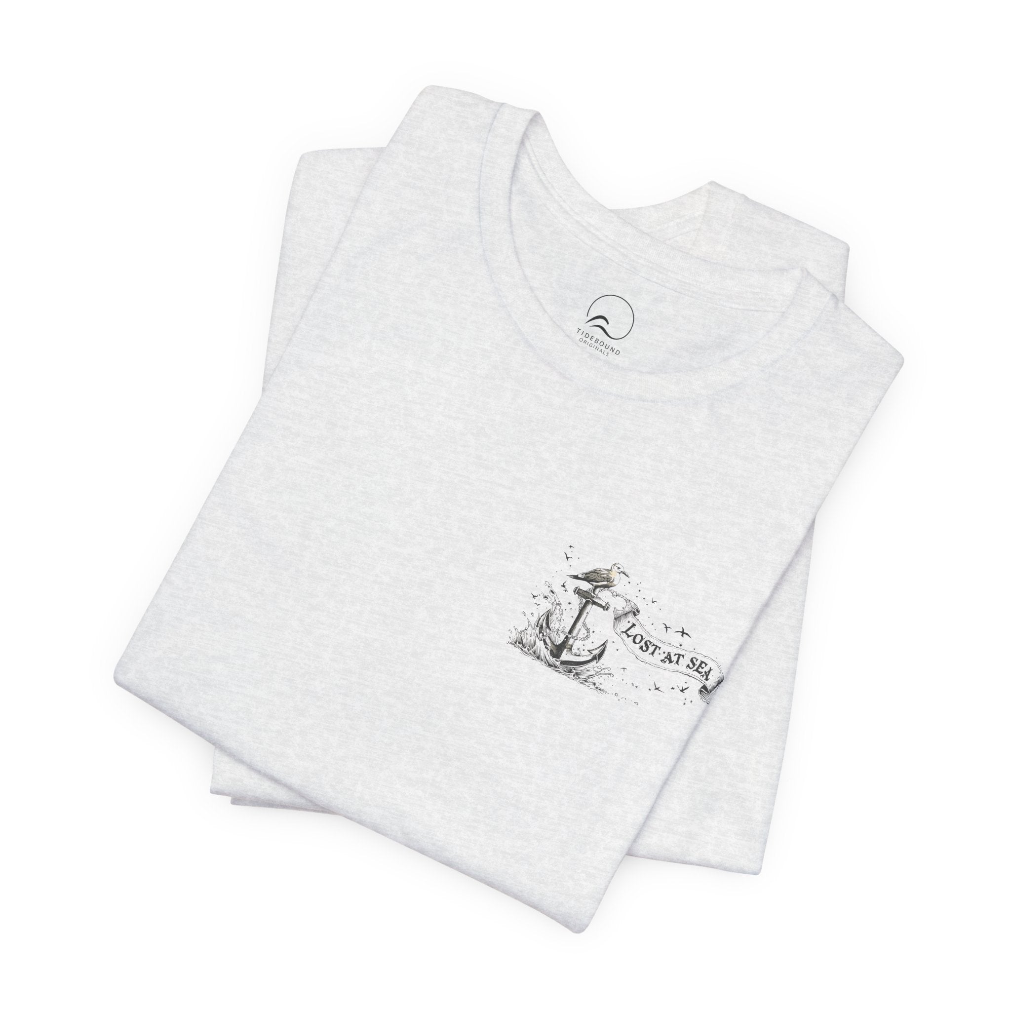 Lost at Sea Anchor Tee  Nautical Graphic T Shirt