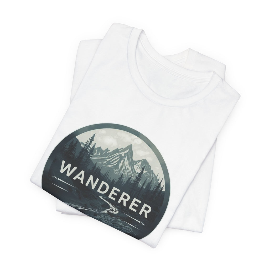 Wanderer Mountain Graphic Tee — Adventure Nature T-Shirt