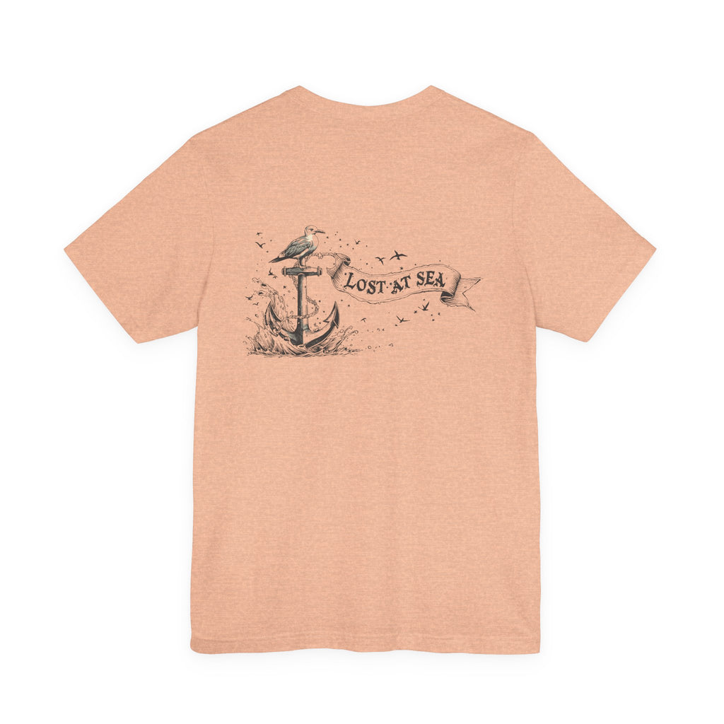 Lost at Sea Anchor Tee  Nautical Graphic T Shirt