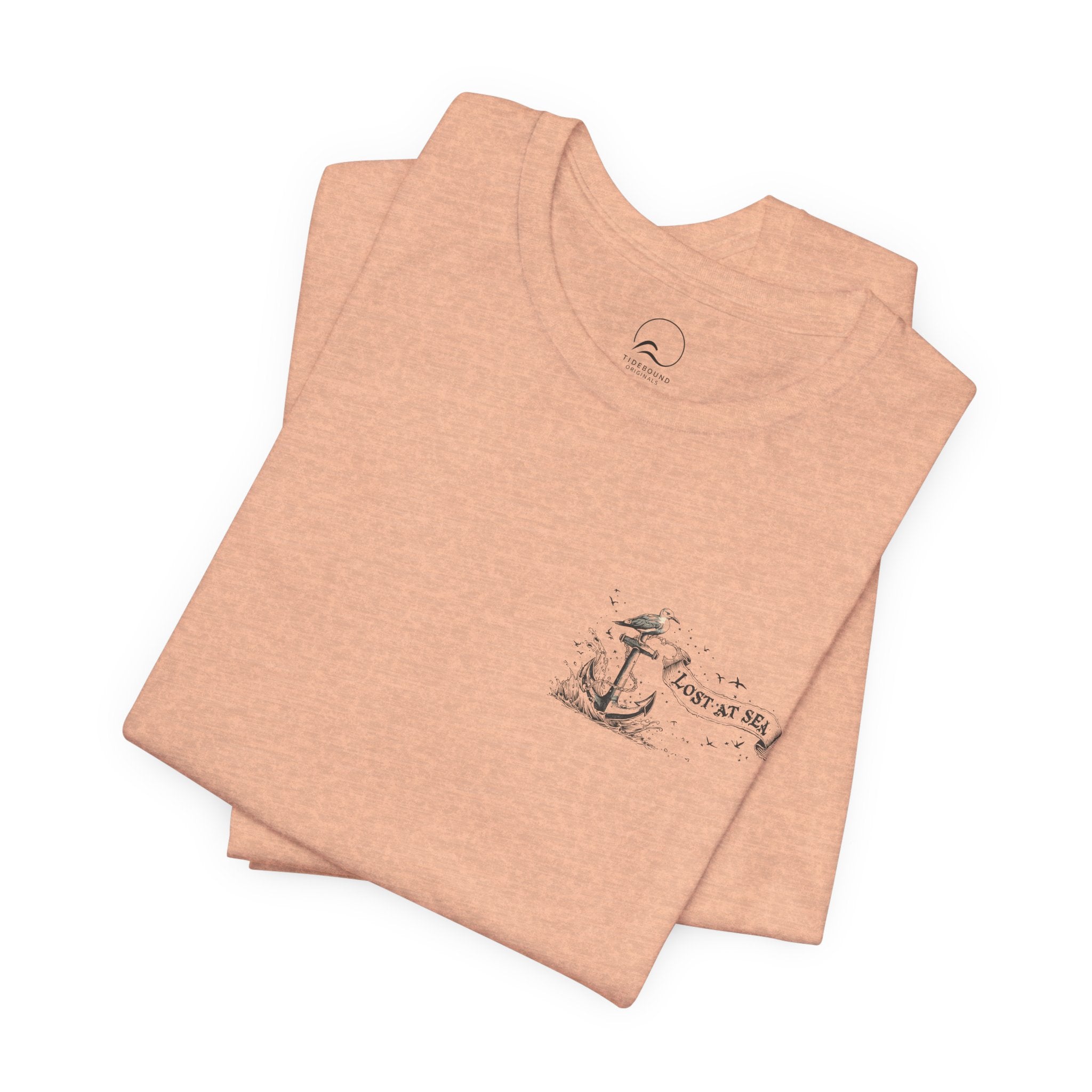 Lost at Sea Anchor Tee  Nautical Graphic T Shirt