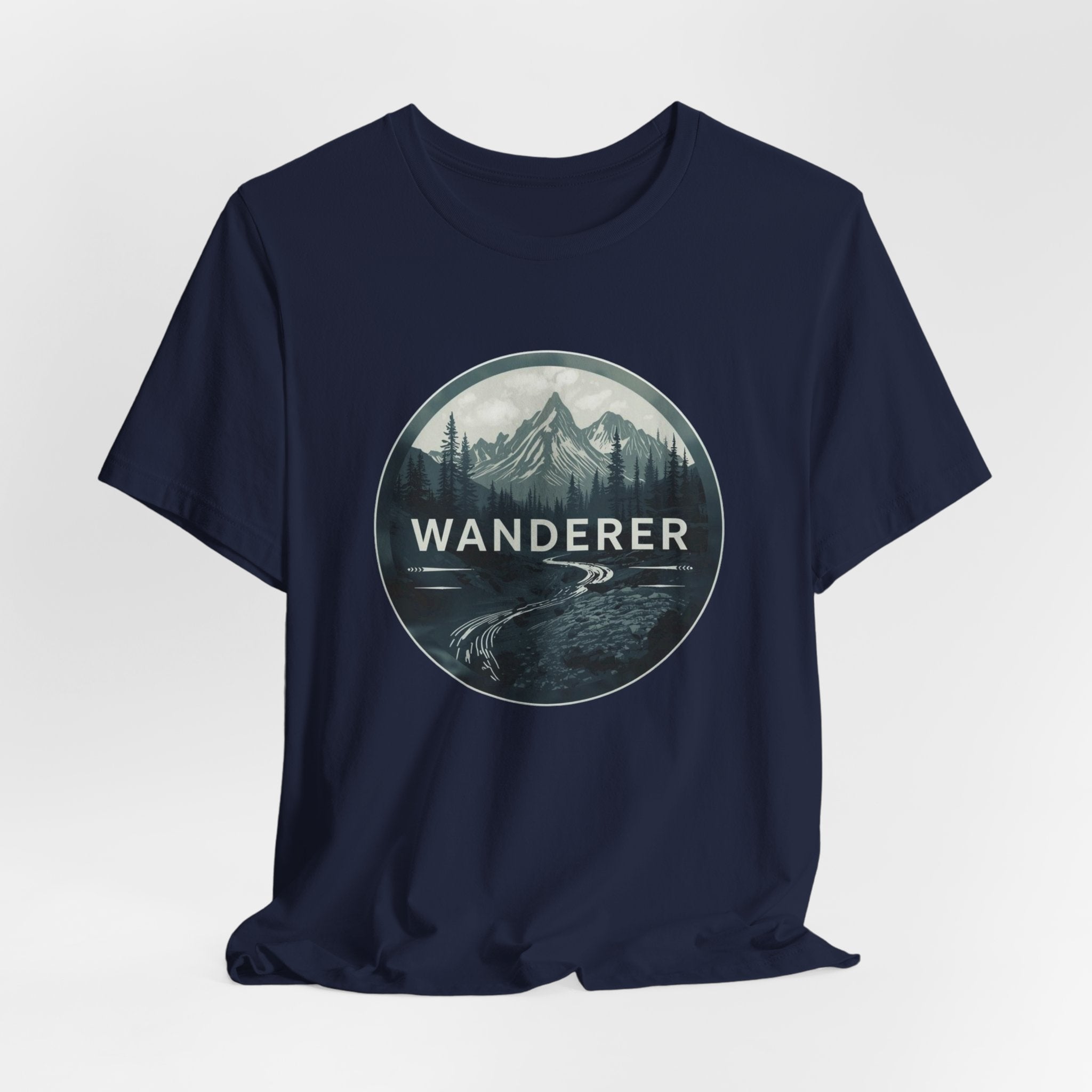 Wanderer Mountain Graphic Tee — Adventure Nature T-Shirt